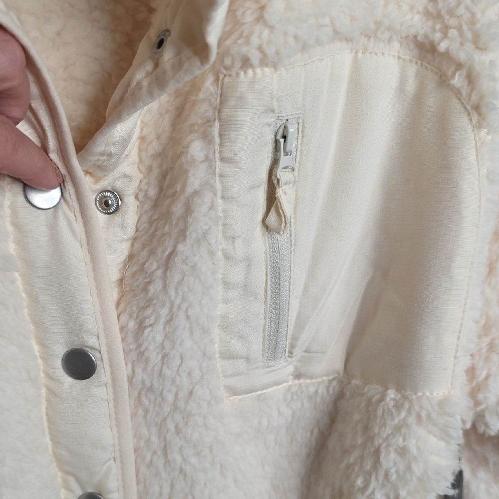 New With Tags!!! Legend Discovery Cream Teddy Jacket Sz Medium - Picture 5 of 9